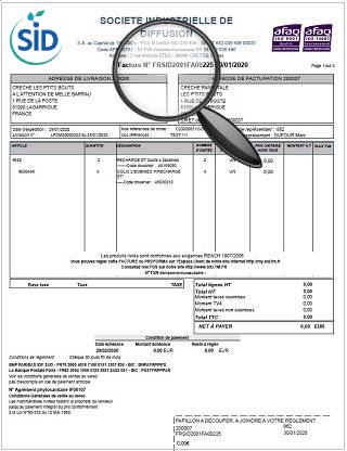 trouvez votre numéro de facture